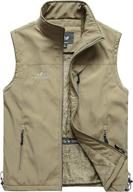 🧥 fuwenni men's casual fleece vest jacket: perfect for outdoor work, safari, fishing, travel, and photography логотип