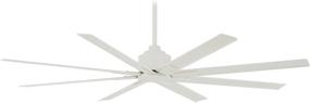 img 4 attached to 💨 Minka-Aire F896-65-WHF Xtreme H2O 65" Outdoor Ceiling Fan with DC Motor - Flat White Finish