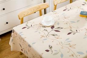 img 1 attached to 🌊 LEEVAN Waterproof Stain Resistant Mildew Proof Tablecloth