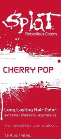 img 1 attached to 🍒 Splat Cherry Pop 1.5 oz. Foil Pack 30 Wash Red Semi-Permanent Hair Dye