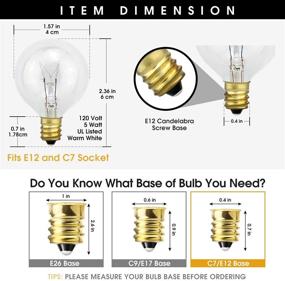 img 3 attached to Durable Dimmable Outdoor String Lights: Enhance Your Space with Replacement Candelabra Bulbs