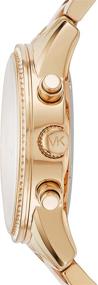 img 3 attached to Часы Ritz из нержавеющей стали с кристальным верхним кольцом от Michael Kors для женщин