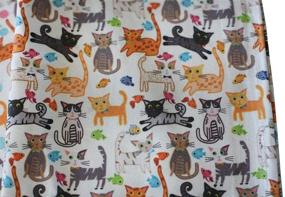 img 2 attached to 🌞 Sunshine Vibes Cat Tea Towels: 2-Piece Set with 100% Cotton Lover Pattern and Hanging Loop - Ideal for Drying, Wiping, and Cleaning Kitchen Tasks!