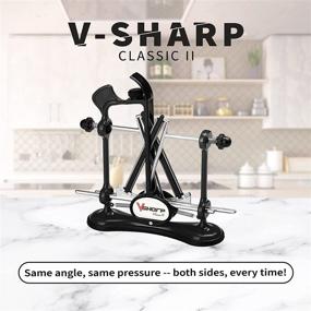 img 1 attached to 🔪 Warthog V-Sharp Classic II - 325 зернистость алмазных стержней, регулируемые углы - комплект ножевой заточки, профессиональная система заточки ножей - металлическая рама, пружинное напряжение (черная)