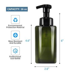 img 1 attached to 🌿 Jolitac Refillable Conditioner Containers: Eco-Friendly Green Foaming Solution