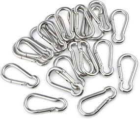 img 1 attached to Брелок с карабином из нержавеющей стали Hamineler Carabiners