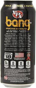 img 2 attached to 🍾 BANG Energy Drink: Zero Calories, High Caffeine, Champagne Flavor - 16 Fl Oz (12 Count) by VPX (Vital Pharmaceuticals)