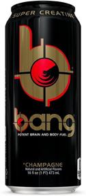 img 4 attached to 🍾 BANG Energy Drink: Zero Calories, High Caffeine, Champagne Flavor - 16 Fl Oz (12 Count) by VPX (Vital Pharmaceuticals)