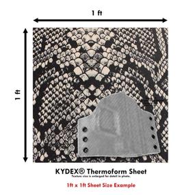 img 1 attached to KYDEX Thermoform Sheet - (Snakeskin Camo - Desert Tan Rattler) - (Infused Graphic) - (P1 Texture) - (