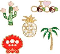 🦄 sevenstone enamel lapel pins sets - adorable cartoon animal, plant, and pearl pineapple badges brooches for clothing, bags, backpacks, jackets, hats - jewelry diy accessories logo