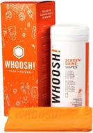 📱 whoosh! electronic wipes - screen cleaner wipes for all screens and tech devices (70 wipes) - smartphones, ipads, eyeglasses, e-readers, touchscreen & tvs logo