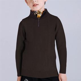 img 2 attached to 👕 Boys' Casual Knitted Pullover Sweater - FANient Clothing