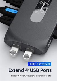 img 1 attached to Unnlink 4×1 HDMI KVM Switch: Wireless Control, 4K@30Hz, USB HDMI 1.4, 4-Port Extender for Computers, Laptop, PS4, Xbox