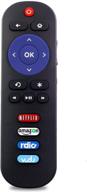 📺 rc280 remote control for tcl roku tv with vudu netflix rdio buttons - compatible with 32s3700 32s3800 28s3750 32s3750 40fs3750 48fs3750 55up120 32s4610r 55fs3700 49fp110 65us5800 55fs3850 40s305 49s305 logo