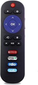 img 2 attached to 📺 RC280 Remote Control for TCL Roku TV with Vudu Netflix Rdio Buttons - Compatible with 32S3700 32S3800 28S3750 32S3750 40FS3750 48FS3750 55UP120 32S4610R 55FS3700 49FP110 65US5800 55FS3850 40S305 49S305