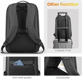 img 1 attached to Ultimate Lightweight Business Waterproof Backpack by MS: The Perfect Blend of Style and Functionality