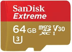 img 2 attached to 💾 SanDisk Extreme 64GB MicroSDXC UHS-I Card: Превосходная производительность с адаптером.