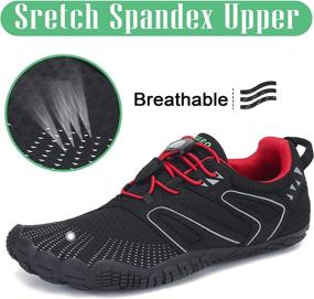 img 3 attached to 👟 SAGUARO Mens Womens Minimalist Trail Running Shoes: Barefoot Walking with Wide Toe Box, Outdoor Cross Trainer, Zero Drop Sole