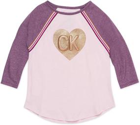 img 2 attached to 👕 Stylish Calvin Klein Graphic Tee for Big Girls - Shop Now!