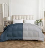 quilted reversible comforter stitched microfiber logo