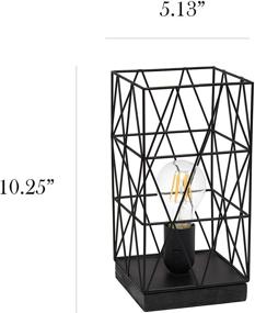 img 2 attached to 💡 Modern Minimalist Black Metal Table Lamp: Simple Designs LT1073-BLK