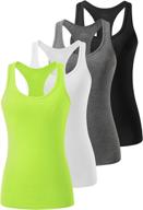 🏋️ femdouce racerback workout tank top: women's activewear running & yoga 4 pack логотип