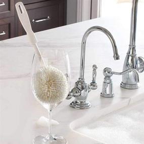 img 1 attached to 🍷 Set of 2 Wineglass Cleaning Brushes: Non-Scratch Combo Pack with Crystal Stemware Washing Brush B61C and Goblet Washing Brush B232C – Perfect Champagne Flute Brush