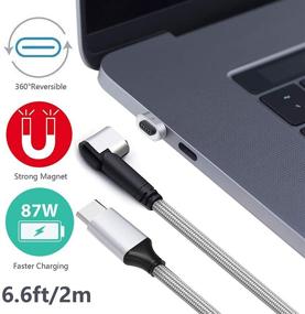 img 2 attached to 💡 High Capacity USB C Magnetic Charger: USB-C to MagSafe Magnetic Adapter for MacBook Pro, MacBook Air, iPad Pro, and More - Up to 4.3A 87W Supported