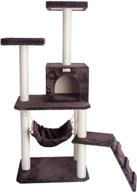 🐱 gleepet 57-inch cat tree with ramp, coffee brown - model gp78570923 logo