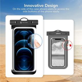 img 1 attached to [2-Pack] Waterproof Case Syncwire IPX8 Universal Waterproof Phone Pouch Dry Bag Waterproof Phone Case Compatible With 12 Pro Max 11 Pro Max XS XR 8 Galaxy Google Up To 7