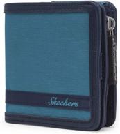 👛 skechers women's bi-fold wallet with blocking accessory – stylish handbag & wallet combo logo