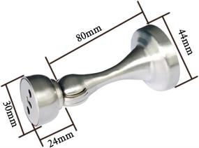 img 3 attached to 1-Pack Magnetic Door Stopper, Stainless Steel Door Catch with Strong Mounting Screws, Hold Open Your Door, Wall Mount, Silver