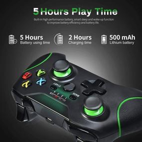 img 1 attached to Xbox Wireless Controller - 2.4GHZ Gamepad for Xbox One/S/X and PC, Dual Vibration, No Audio Jack