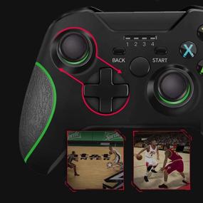 img 3 attached to Xbox Wireless Controller - 2.4GHZ Gamepad for Xbox One/S/X and PC, Dual Vibration, No Audio Jack