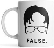 cool dad gift: dwight schrute funny coffee mug for best bosses and fathers – white ceramic 11oz office and man mug logo