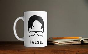 img 1 attached to Cool Dad Gift: Dwight Schrute Funny Coffee Mug for Best Bosses and Fathers – White Ceramic 11oz Office and Man Mug