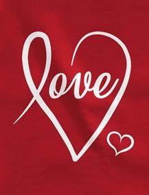 img 3 attached to 💖 Add Style with Tstars Cursive Valentines Fitted T Shirt - Perfect for Girls' Clothing and Tops, Tees & Blouses