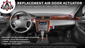 img 3 attached to 🔧 Актуатор воздушной двери HVAC - совместим с Chevrolet Impala 2004-2013 - заменяет несколько номеров деталей - актуатор смешивания температуры обогревателя