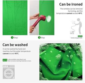 img 2 attached to 📸 Neewer 10x12ft Green Chromakey Fiber Backdrop Screen for Photo Video Studio - Includes 4 Backdrop Clamps - Ideal for Portraits, Product Shooting