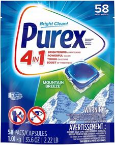 img 3 attached to 💧 Purex 4-in-1 Laundry Detergent Pacs, Mountain Breeze, 116 Loads, Pack of 2, 116Count - Buy Now!