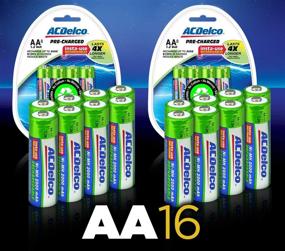 img 3 attached to 🔋 ACDelco AA Insta-Use: Precharged Rechargeable Batteries (16 Pack) - Save Time and Money!