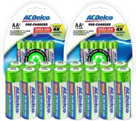 🔋 acdelco aa insta-use: precharged rechargeable batteries (16 pack) - save time and money! logo