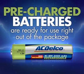 img 1 attached to 🔋 ACDelco AA Insta-Use: Precharged Rechargeable Batteries (16 Pack) - Save Time and Money!