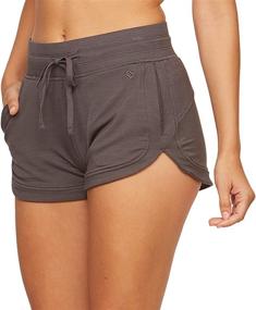 img 4 attached to 🩳 Active Women's Four Way Stretch Micro French Terry Dolphin Lounge Short with Pockets - Colosseum