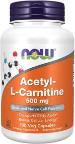 img 4 attached to NOW® Acetyl L Carnitine 500 100 Caps
