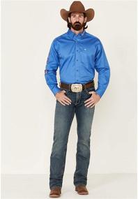 img 3 attached to Ariat Sleeve Twill Shirt X Large Men's Clothing