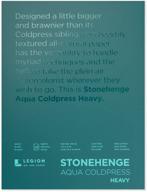 🎨 yupo paper stonehenge aqua block coldpress pad 9x12 10 sheets - white 300lb: high quality watercolor paper for artists logo