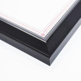 img 1 attached to 🖼️ Premium 8.5x11 Certificate Frame - Stylish Black Picture Diploma Degree Document Frames with Real Glass Front - Wall or Tabletop Display - Vertical or Horizontal Orientation - Pack of 4