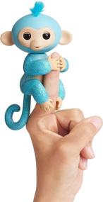 img 2 attached to 🐒 Interactive Turquoise Glitter Fingerlings Monkey