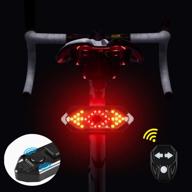 🚴 enhance your cycling safety with niuawasa bike tail light: turn signals, brake light, and wireless remote control - usb rechargeable for all road bicycles logo